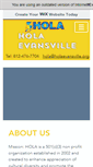Mobile Screenshot of holaevansville.org