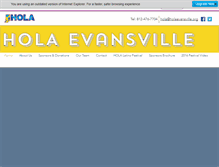 Tablet Screenshot of holaevansville.org
